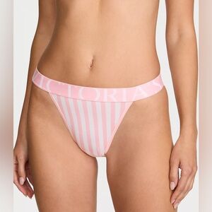 Pink and White Striped VS 90s Brief Panty